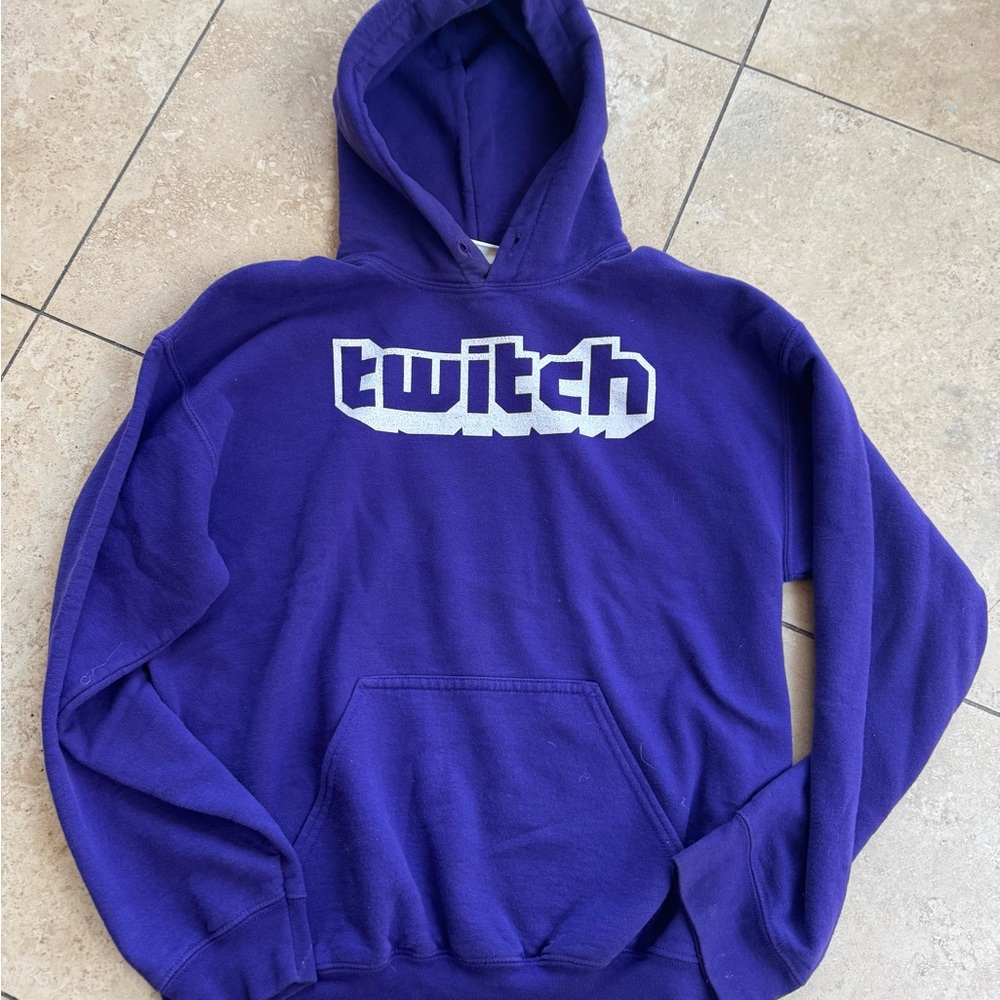 Original Logo Twitch Cozy Hoodie Pullover Limited Gamer Sweatshirt Twitchcon